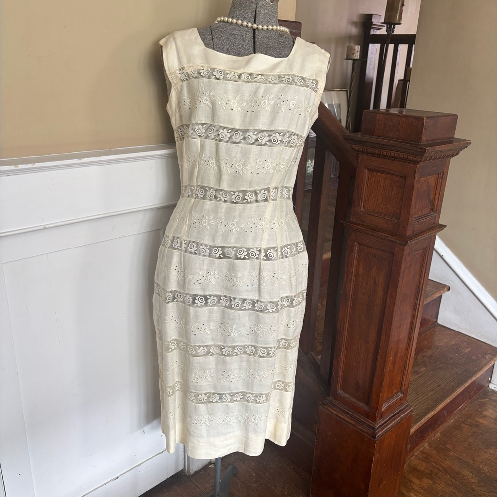 Vintage cotton eyelet Dress